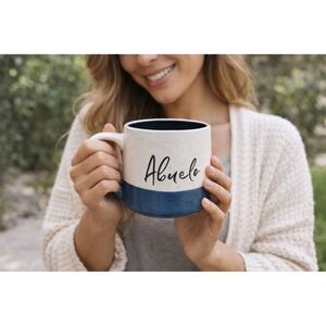 Abuelo Spanish Coffee Tea Mug Family Farmhouse Speckled Ceramic Office Gift